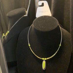 Vintage necklace Sonoma life&style grn adjustable